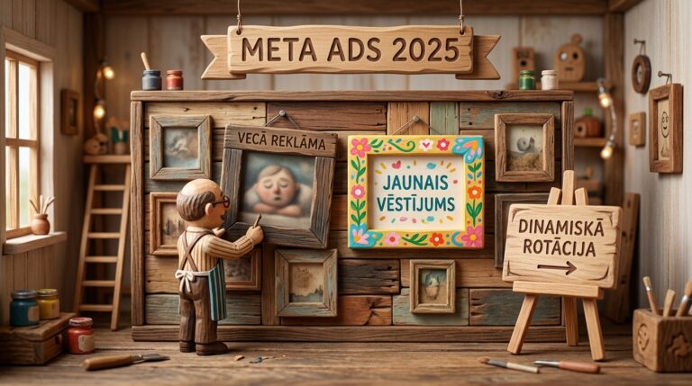 Meta Ads Advantage Plus kampaņu radošais nogurums un auditoriju piesātinājuma novēršana 2025. gadā