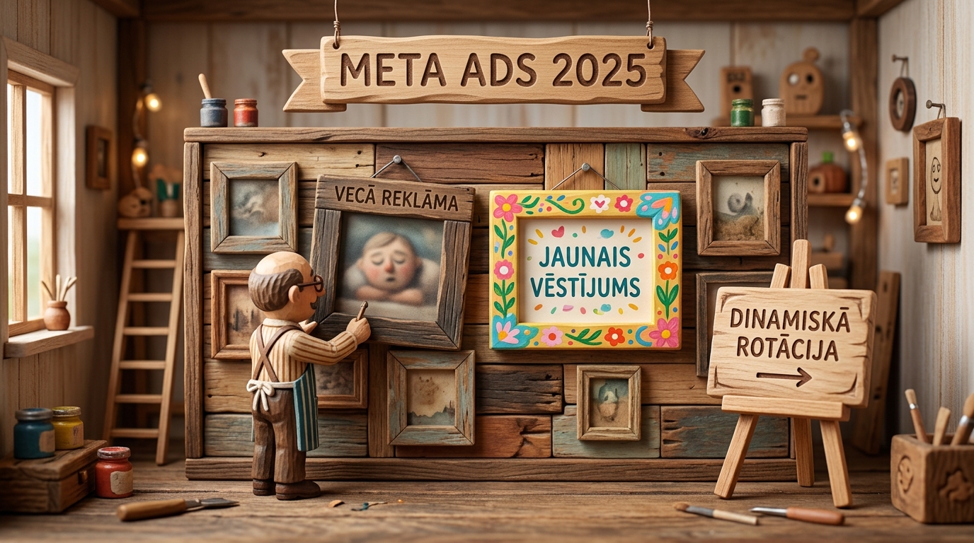 Meta Ads Advantage Plus kampaņu radošais nogurums un auditoriju piesātinājuma novēršana 2025. gadā