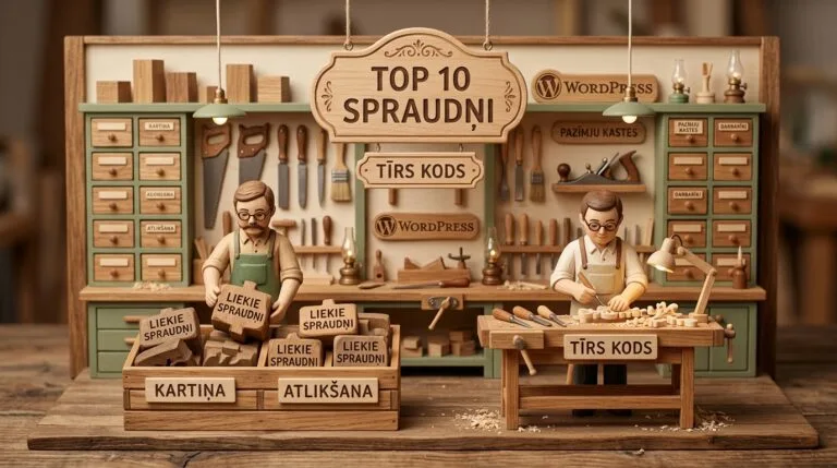 TOP 10 liekie WordPress spraudņi un to aizstāšana ar vieglu kodu