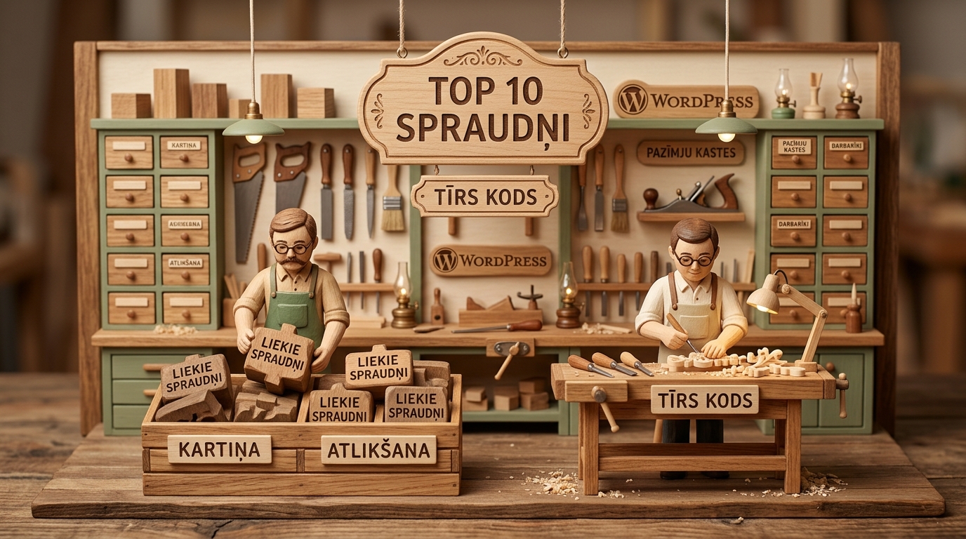 TOP 10 liekie WordPress spraudņi un to aizstāšana ar vieglu kodu