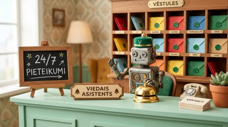 AI virtuālā asistenta integrācija mājaslapas pieteikumu automātiskai apstrādei