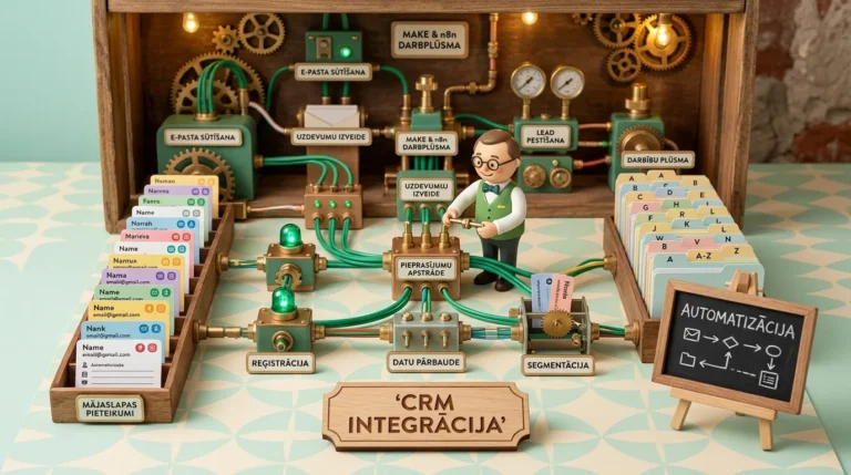 Mājaslapas pieteikumu un CRM integrācija ar Make un n8n - kā novērst datu zudumu un automatizēt pārdošanu