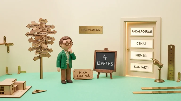 Kāpēc 95% uzņēmumu mājaslapu izvēlņu ir pārblīvētas un kā Hika likums glābj konversijas