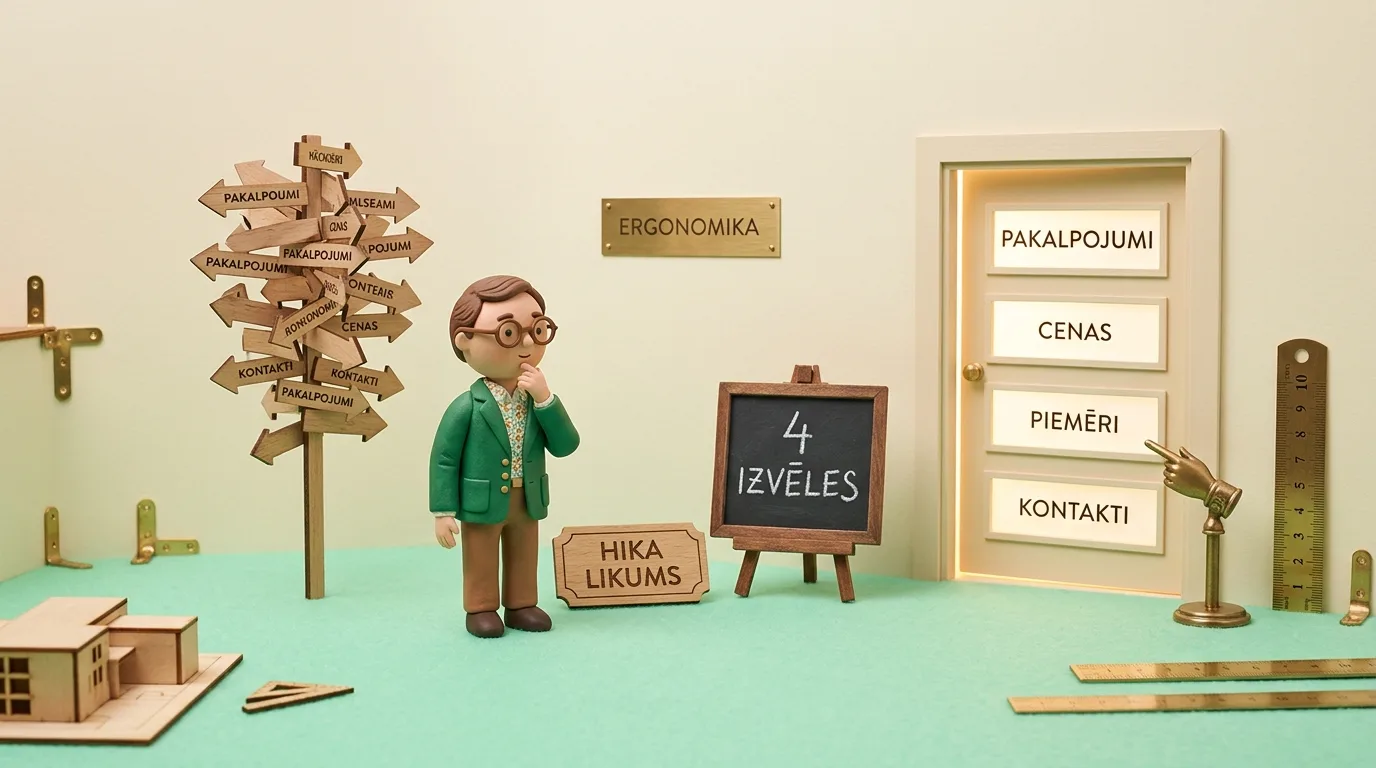 Kāpēc 95% uzņēmumu mājaslapu izvēlņu ir pārblīvētas un kā Hika likums glābj konversijas