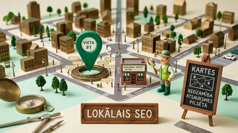 Google Business Profile un lokālais SEO - kā pakalpojumu uzņēmumam dominēt vietējās meklēšanas kartēs bez reklāmas