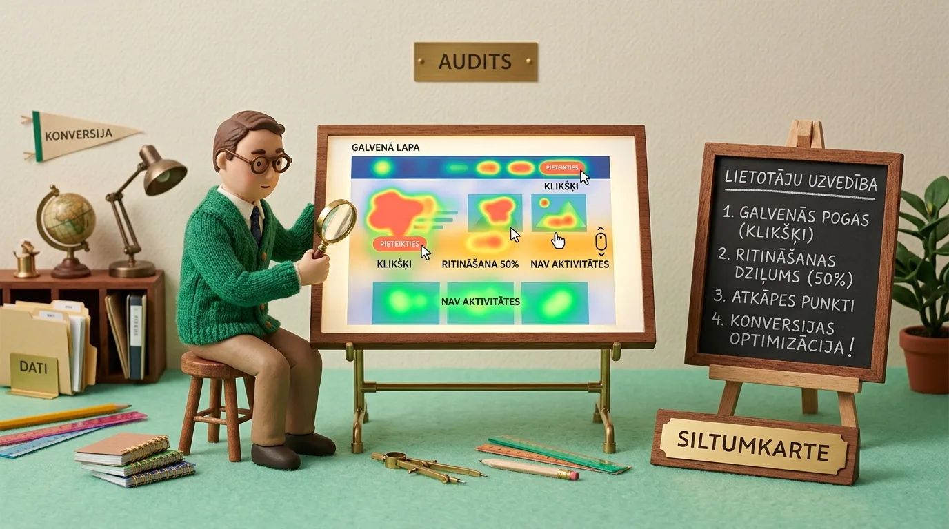 Lietotāju uzvedības siltumkaršu audits - 5 kritiskās vietas, kur mājaslapa zaudē apmeklētājus