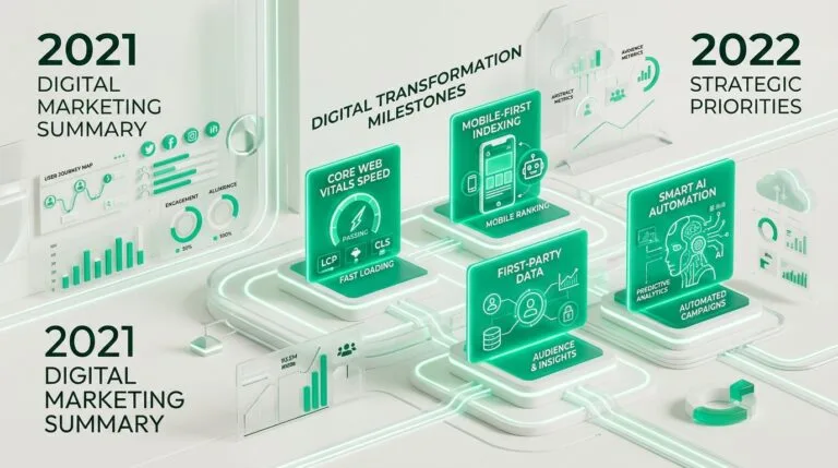 2021. gada digitālā mārketinga kopsavilkums un stratēģiskās prioritātes 2022. gadam