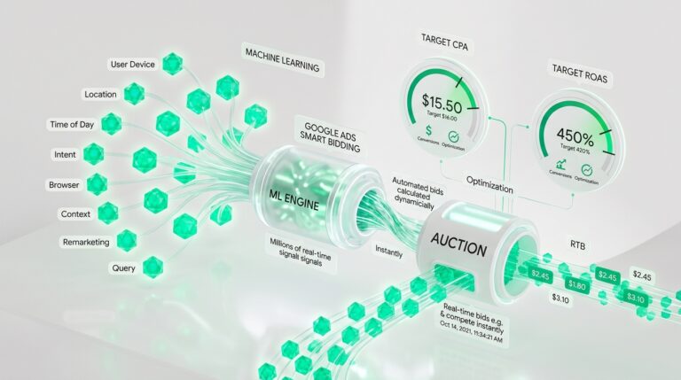 Google Ads Smart Bidding efektivitāte: Kāpēc automatizētā cenu solīšana izkonkurē manuālo CPC