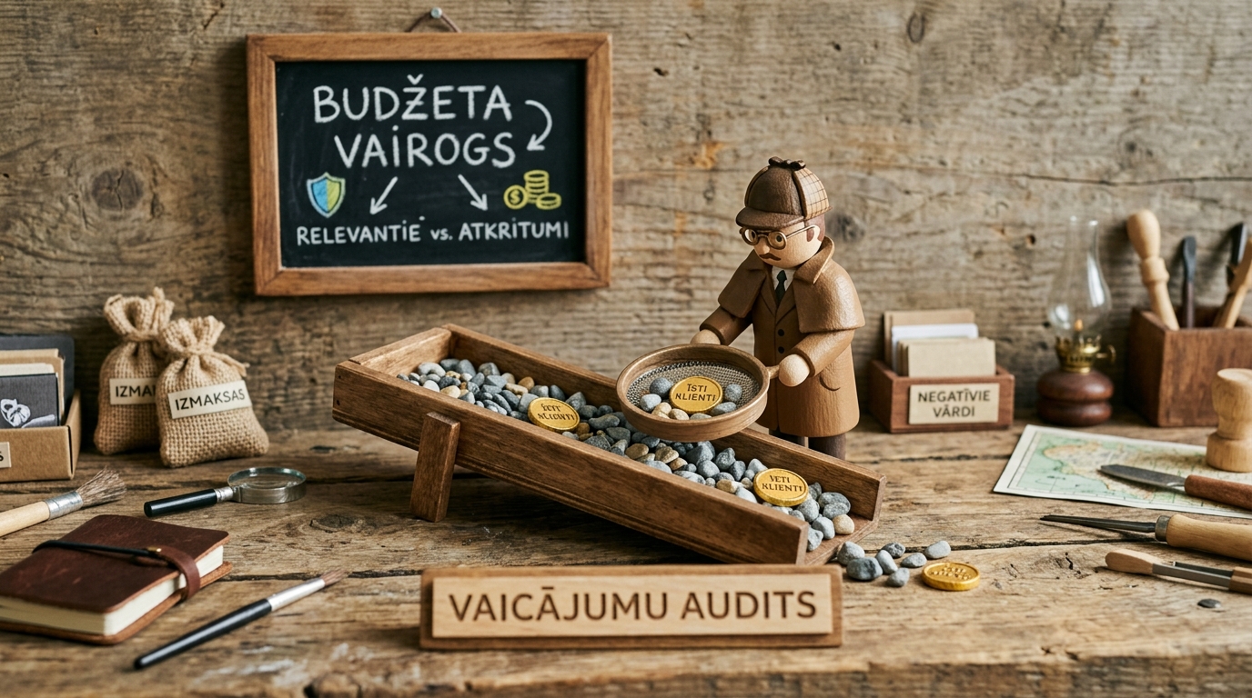 Google Ads meklēšanas vaicājumu audits un budžeta aizsardzība pret nesaistītiem klikšķiem